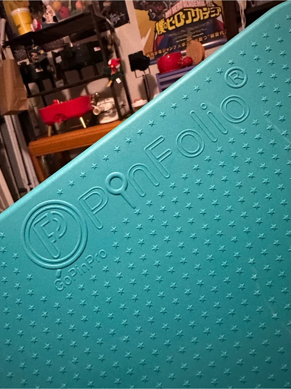 Teal Pinfolio - Portable Pin Organizer - Large